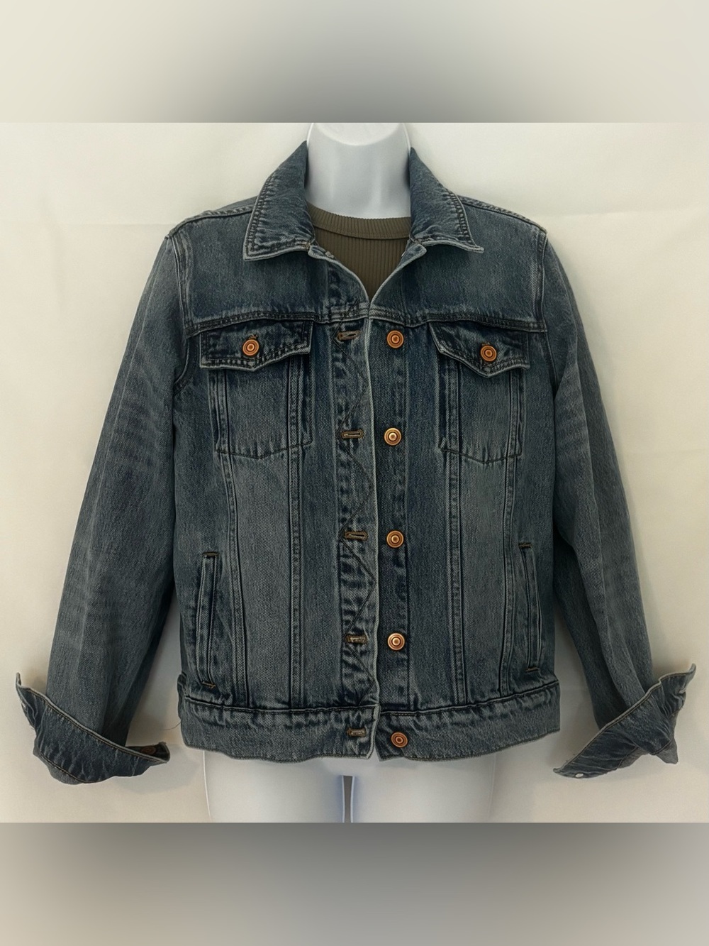 Quince Blue Denim Jacket Size Medium